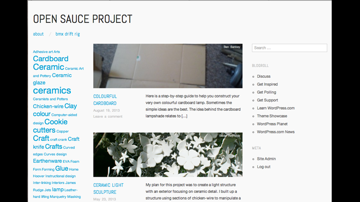 Open Sauce Project 3D Design Blog